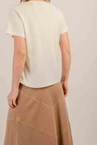 Camiseta Pune Decote V Off-White