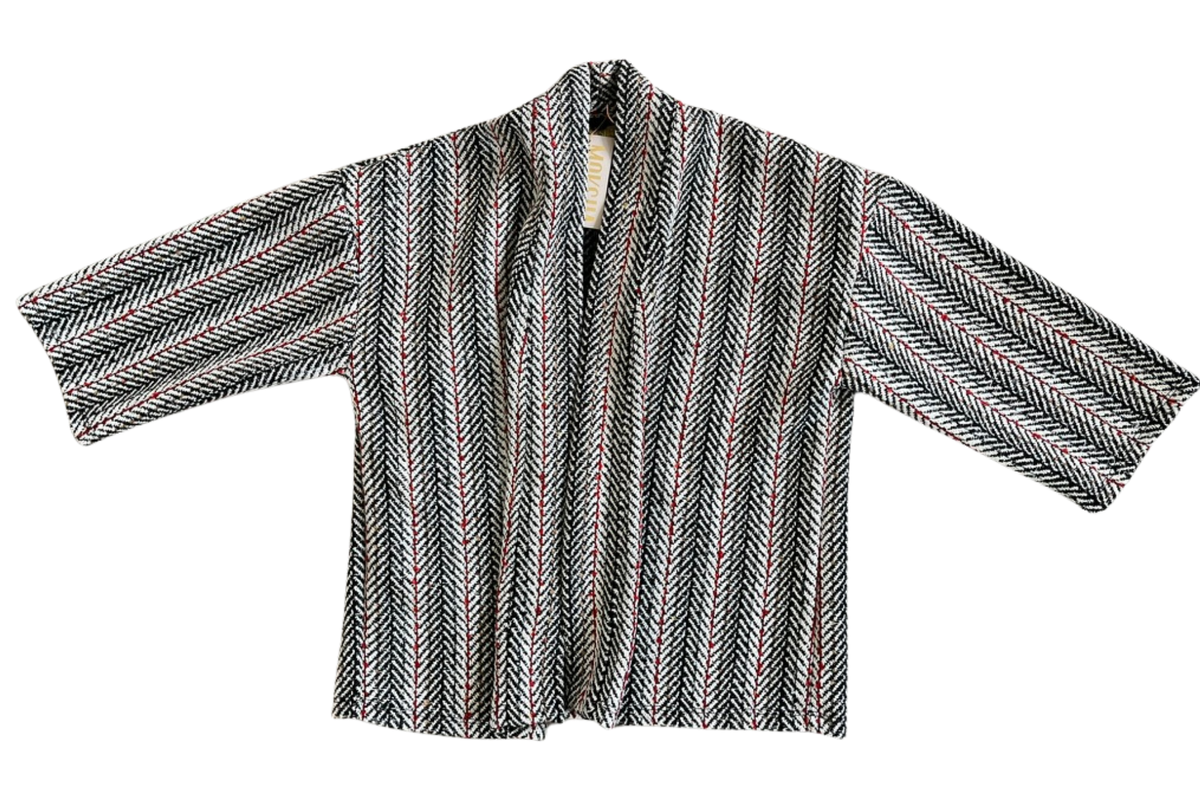Casaco - Kimono Goa em Fios de Lã sem Cinto