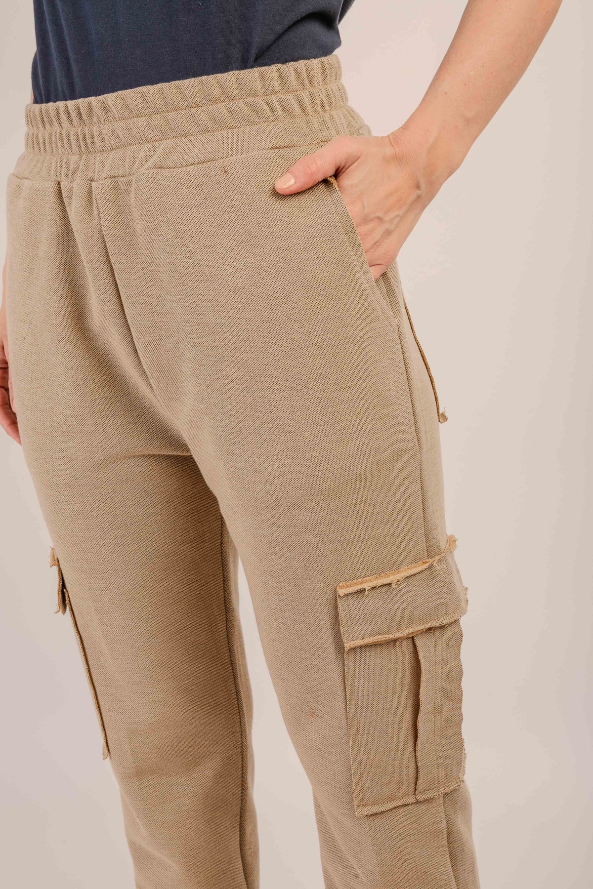 Calça Mumbai Bege-Dourado