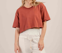 Cropped Mysore Marrom-Marsala