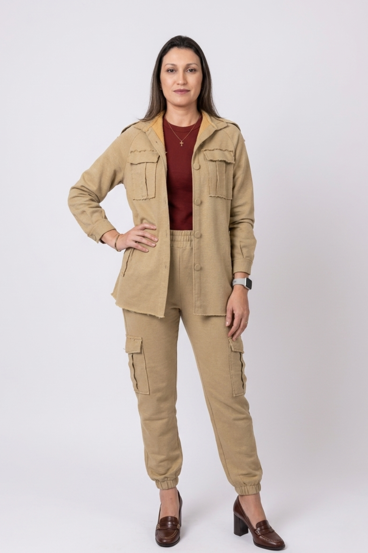 Jaqueta Mumbai Bege-Dourado